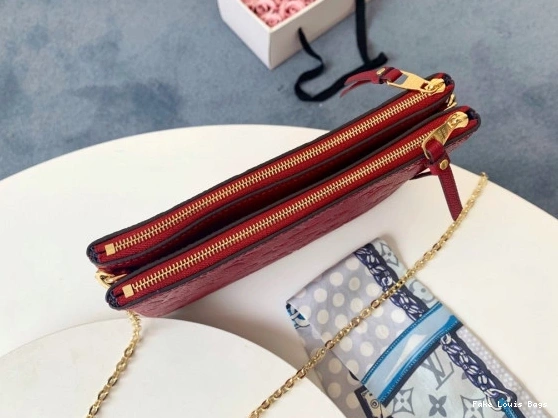 Rep ladies POCHETTE DOUBLE VUITTON ZIP LOUIS 0822